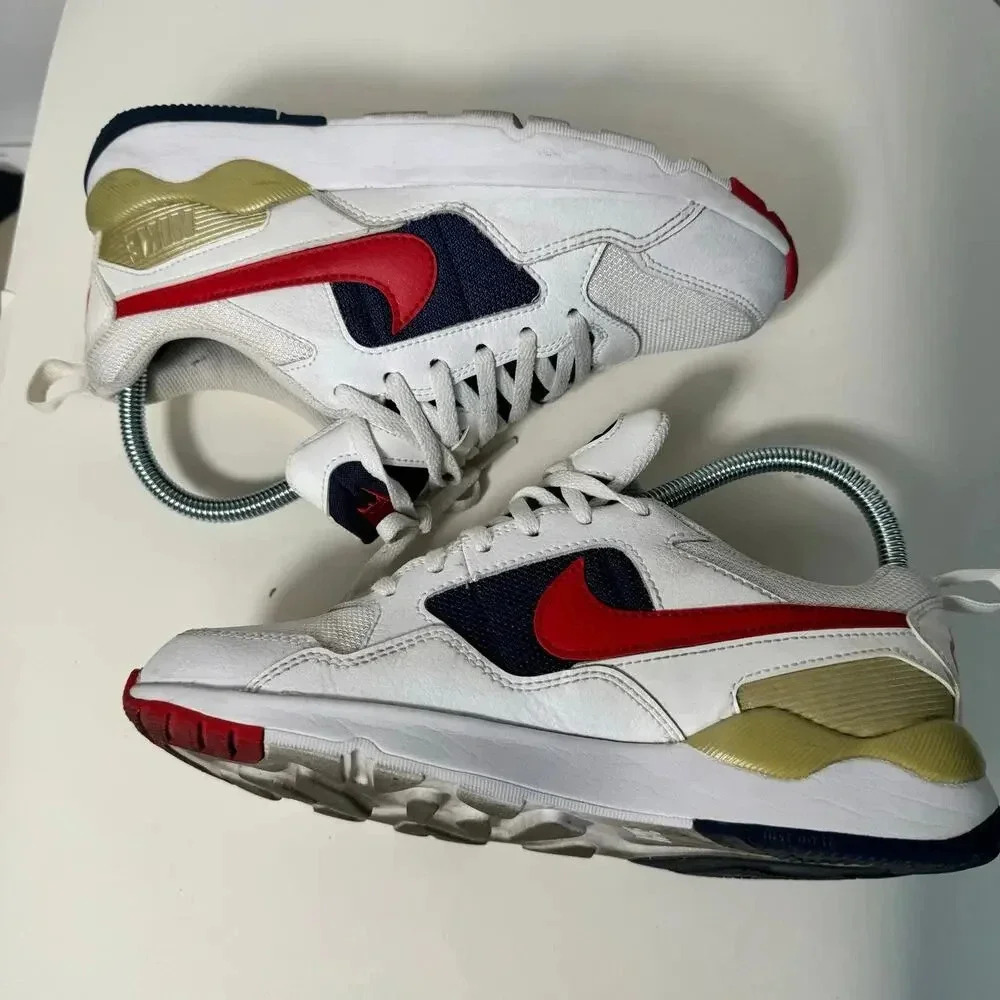 Nike Air Zoom Pegasus 92 USA Olympic Sneakers white, red, gold, navy sz 5.5y